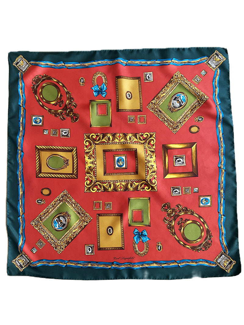 Zijden designer sjaal