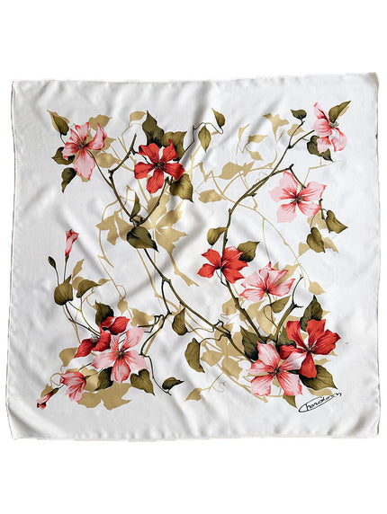 Zijden floral sjaal