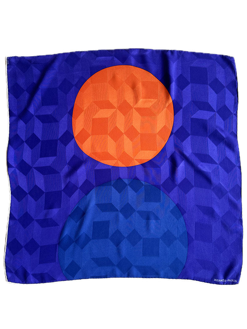 Zijden jacquard designer sjaal
