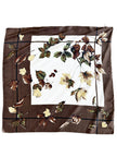 Zijden sjaal met blaadjes