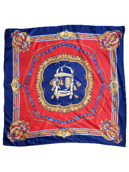 Zijden sjaal in hippique thema