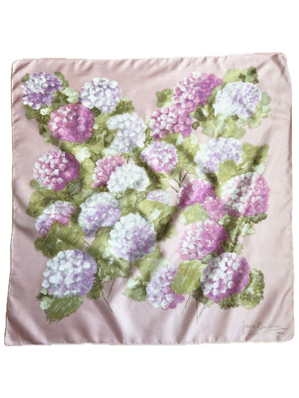 Roze floral zijden designer sjaal