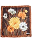 70s floral zijden designer sjaal