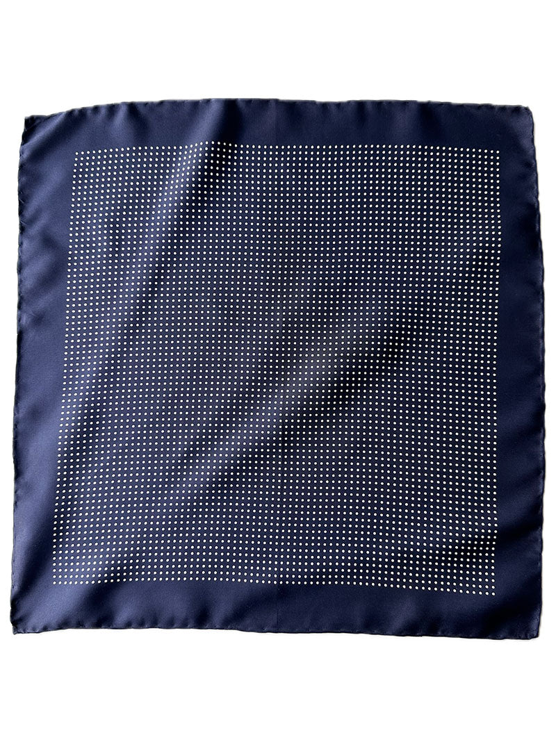 Donkerblauwe polkadot gavroche