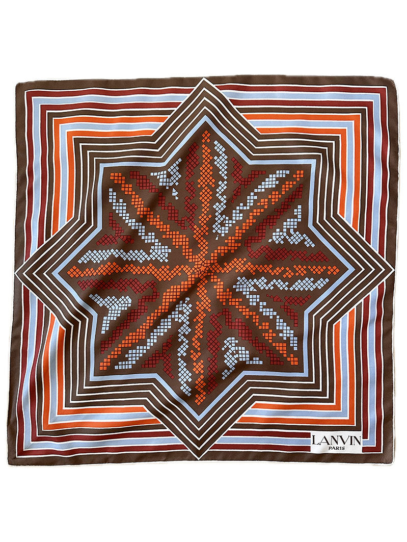 70s zijden designer sjaal