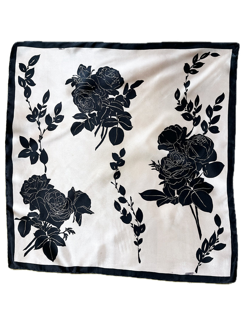 Zwarte rozen sjaal