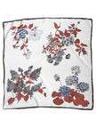 70s floral zijden sjaal