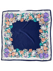 Zijden floral & polkadot sjaal