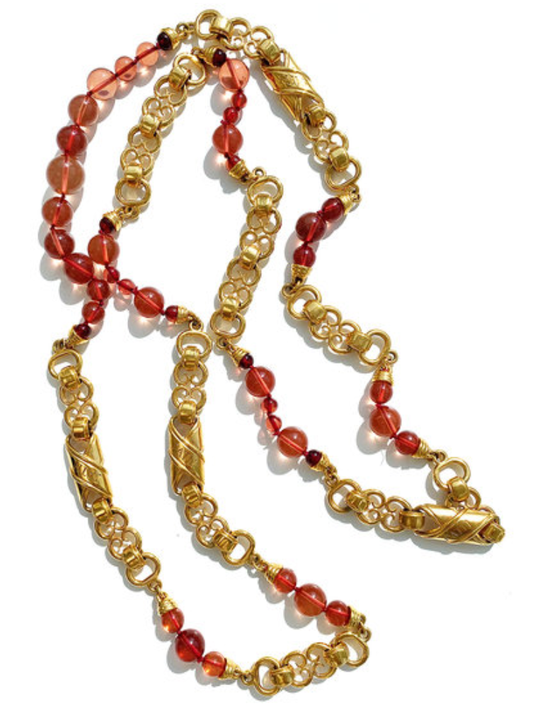 Vergulde couture ketting