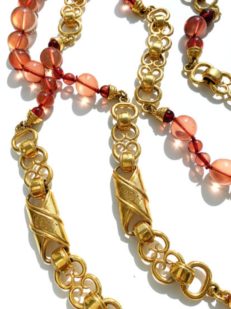 Vergulde couture ketting