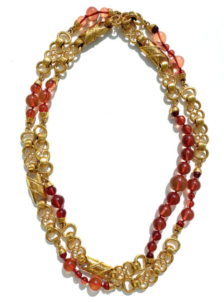 Vergulde couture ketting