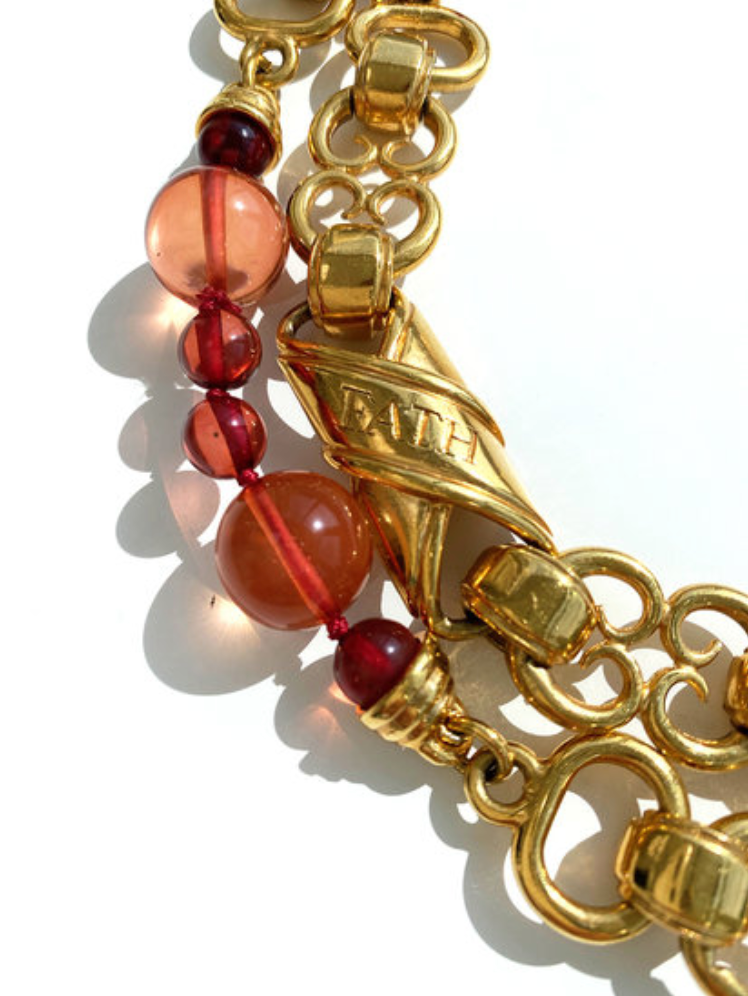 Vergulde couture ketting