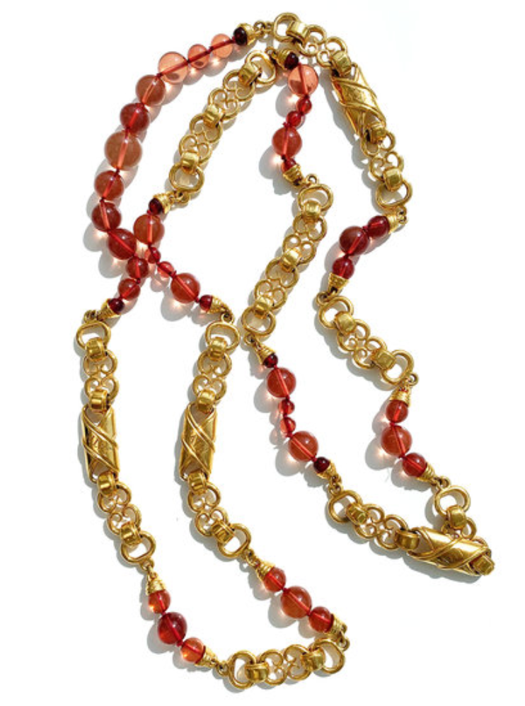 Vergulde couture ketting