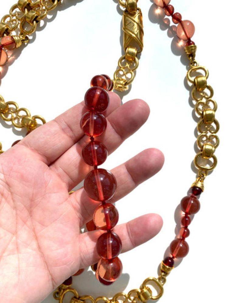 Vergulde couture ketting