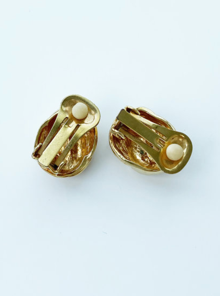 Kleine gouden clip oorbellen