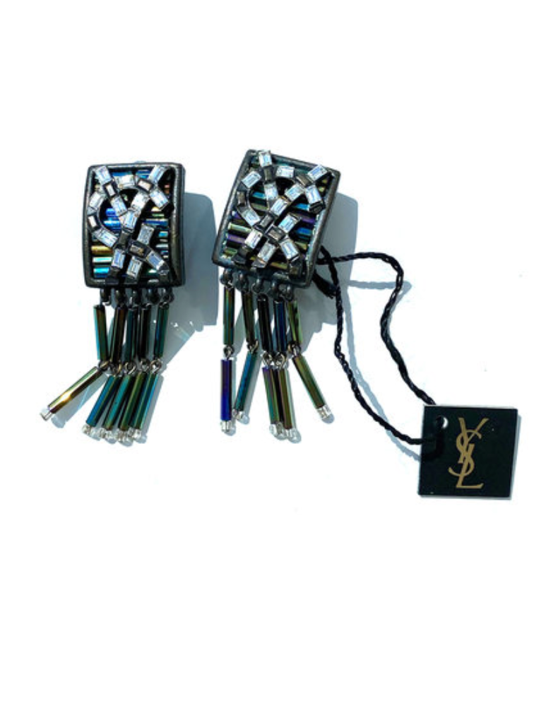 Designer clip oorbellen