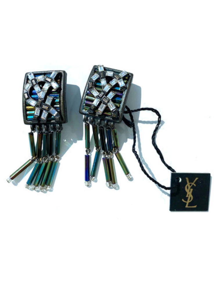 Designer clip oorbellen