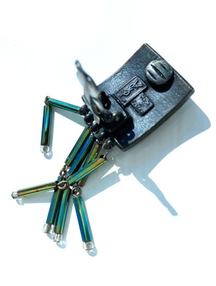 Designer clip oorbellen