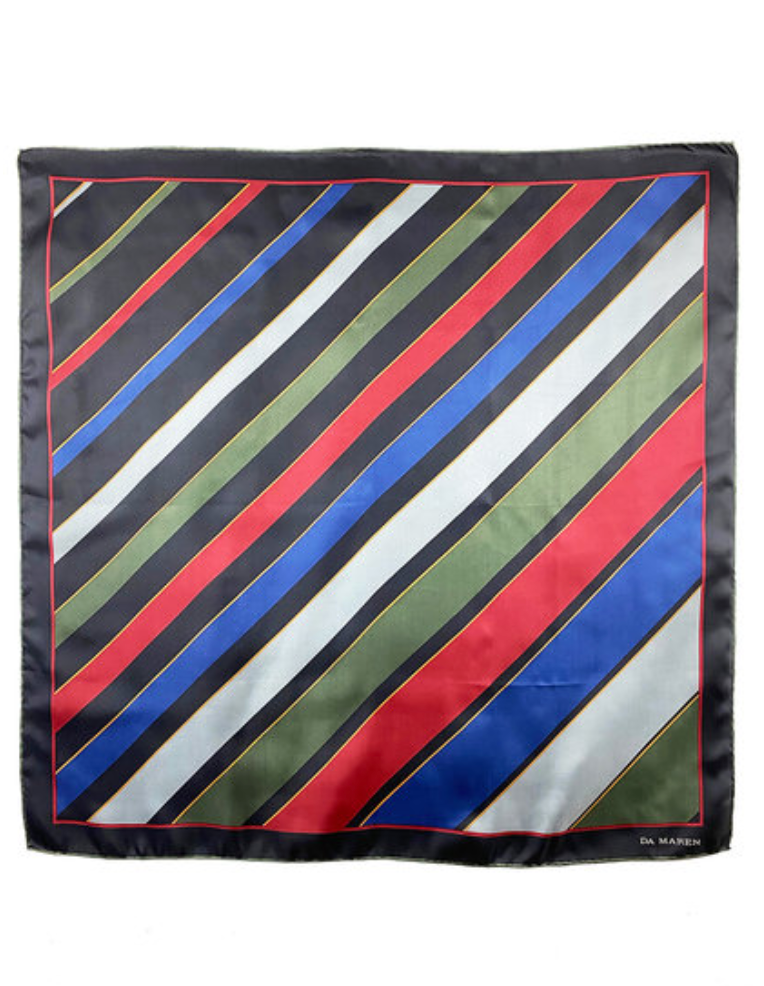 Gestreepte zijden sjaal