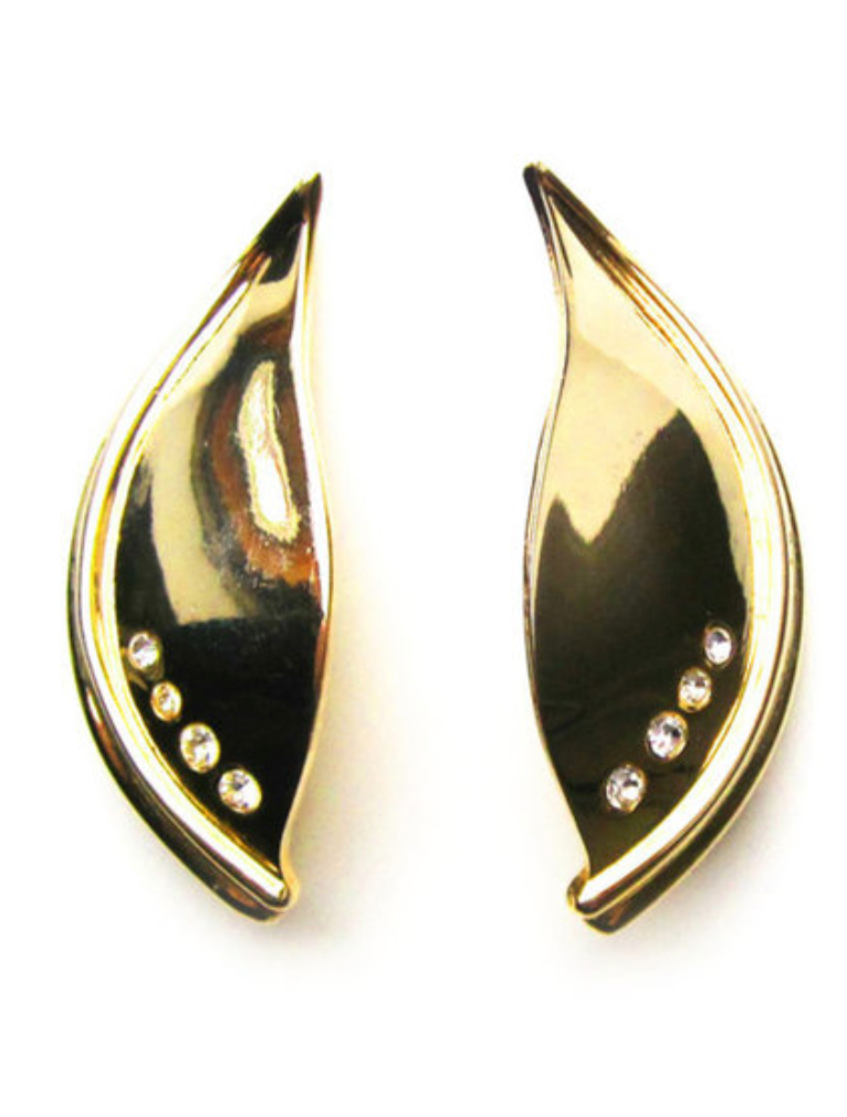 Statement clip oorbellen