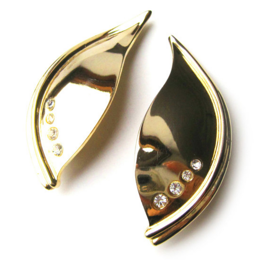 Statement clip oorbellen