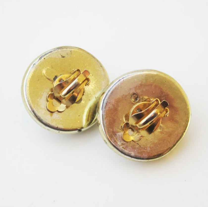 Grote spiraal clip oorbellen