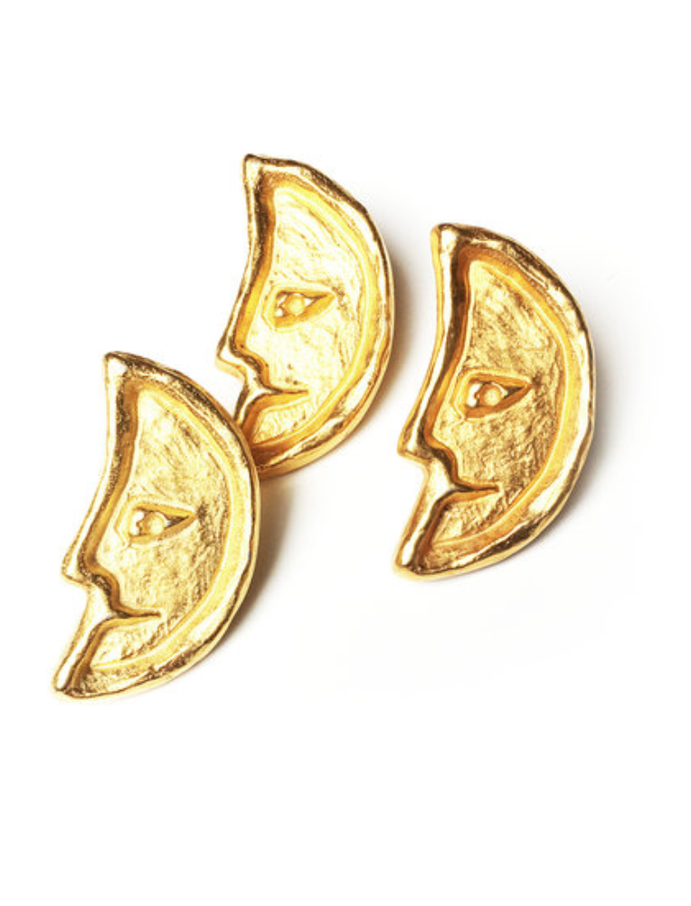 Vergulde maantjes manchetknopen