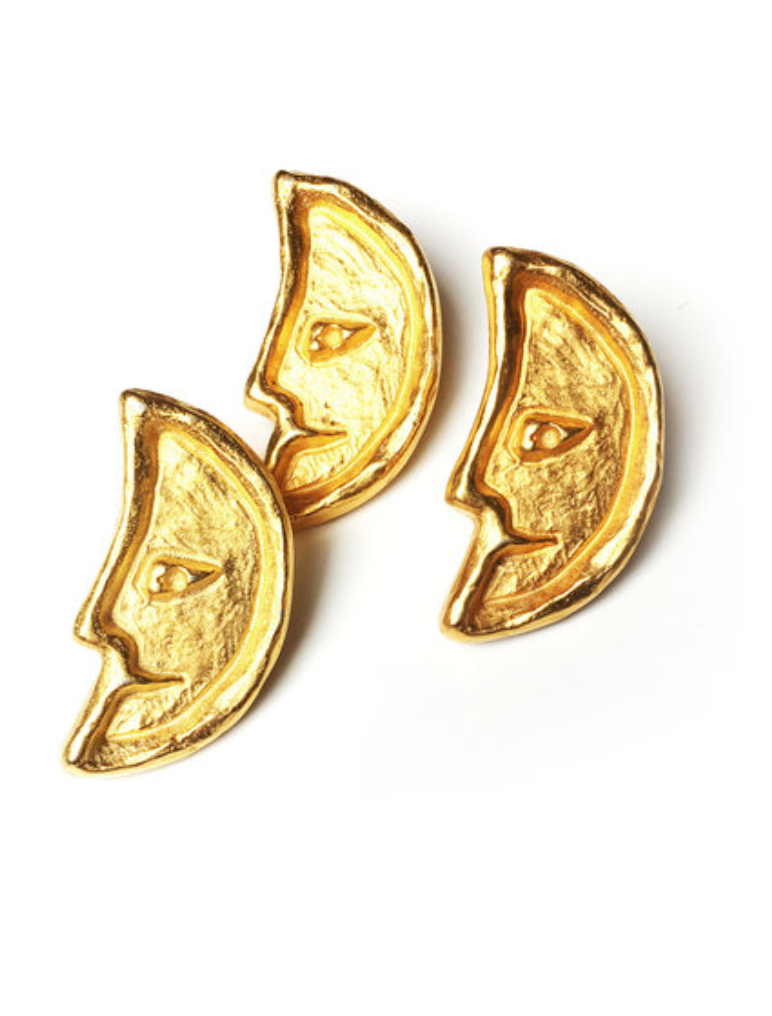 Vergulde maantjes manchetknopen