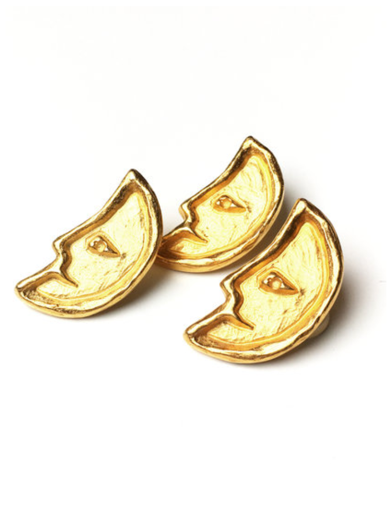 Vergulde maantjes manchetknopen