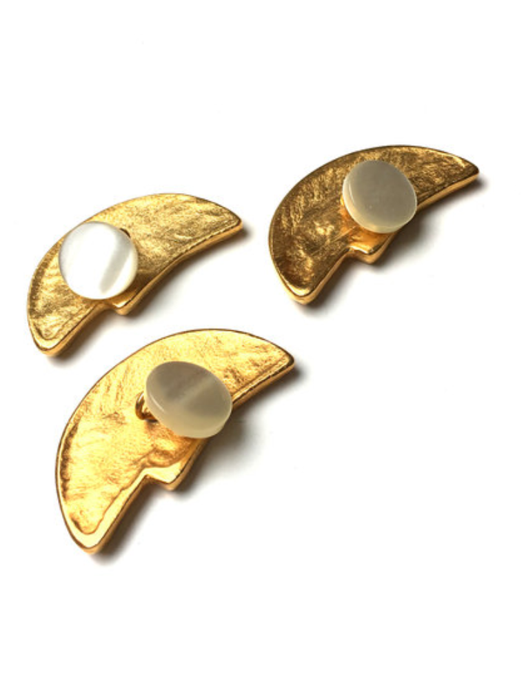 Vergulde maantjes manchetknopen