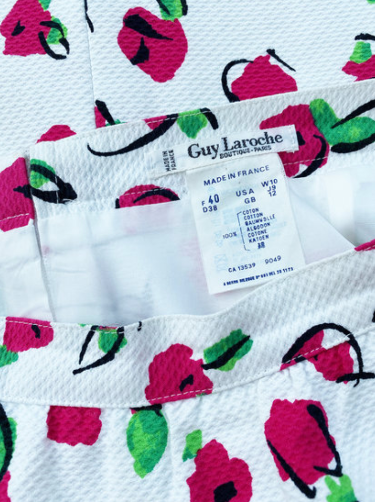 Floral katoenen kokerrok