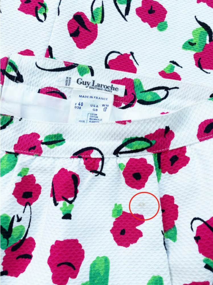 Floral katoenen kokerrok