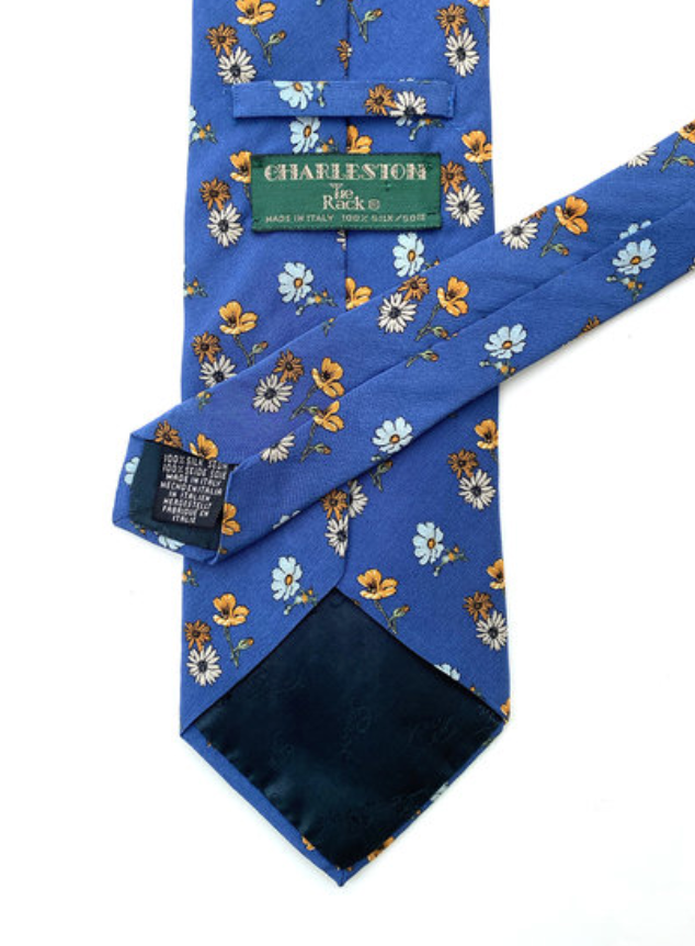 Zijden floral stropdas