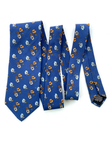 Zijden floral stropdas
