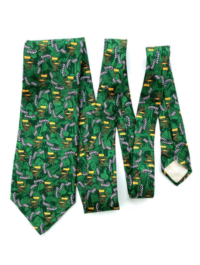 Zijden stropdas met regisseursstoelen