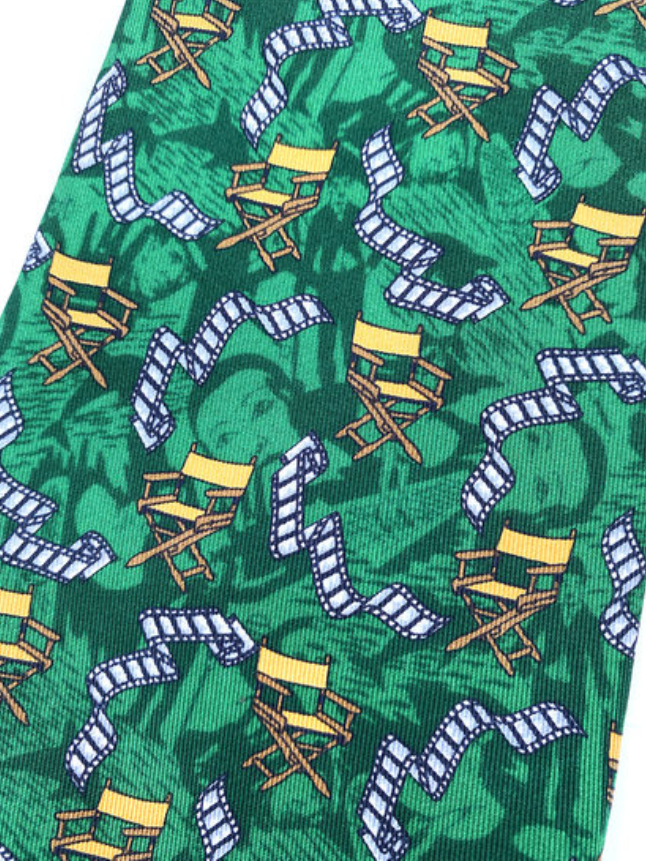 Zijden stropdas met regisseursstoelen