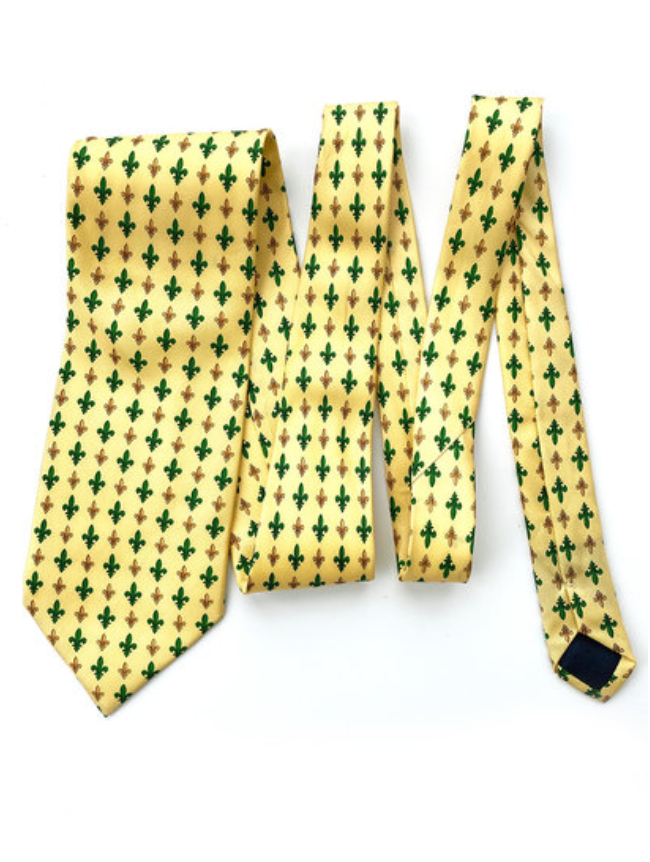 Zijden Fleur de Lis stropdas