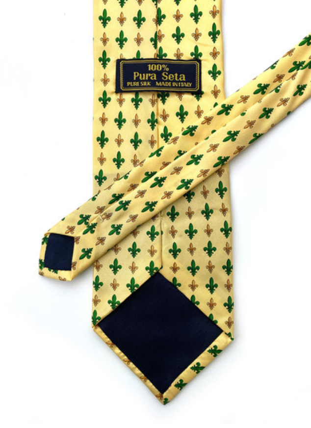 Zijden Fleur de Lis stropdas