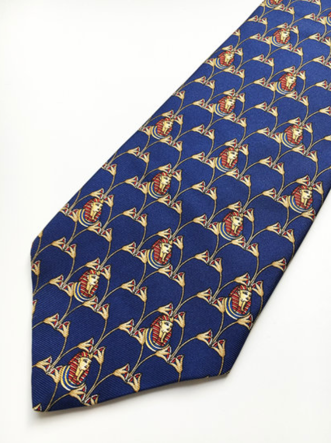 Zijden designer stropdas met clip