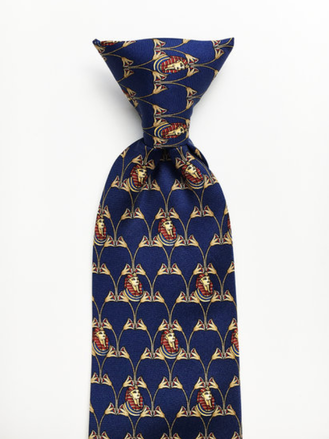 Zijden designer stropdas met clip