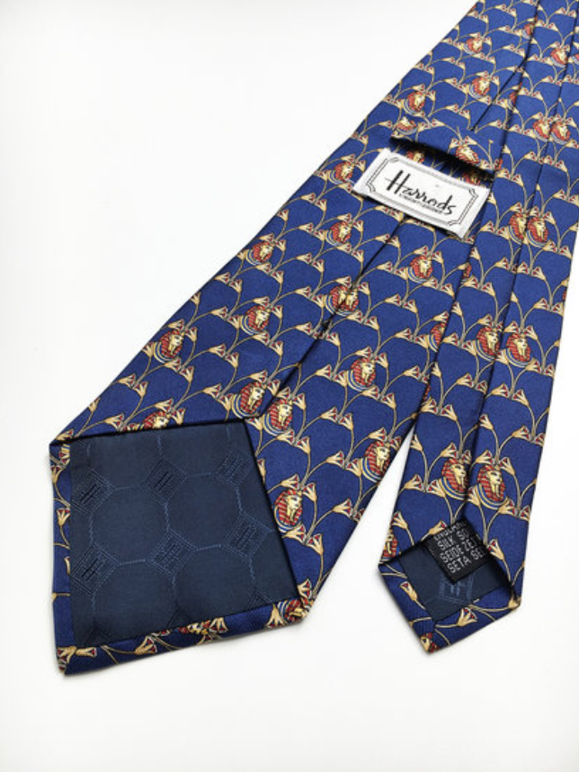 Zijden designer stropdas met clip