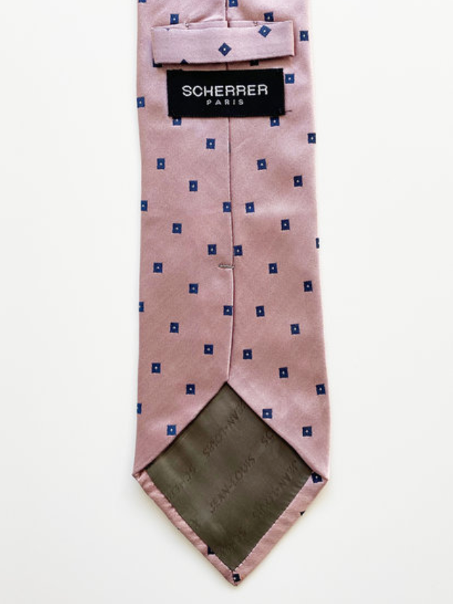 Roze zijden stropdas