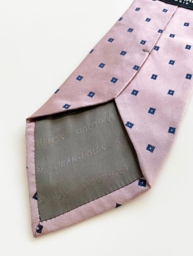 Roze zijden stropdas