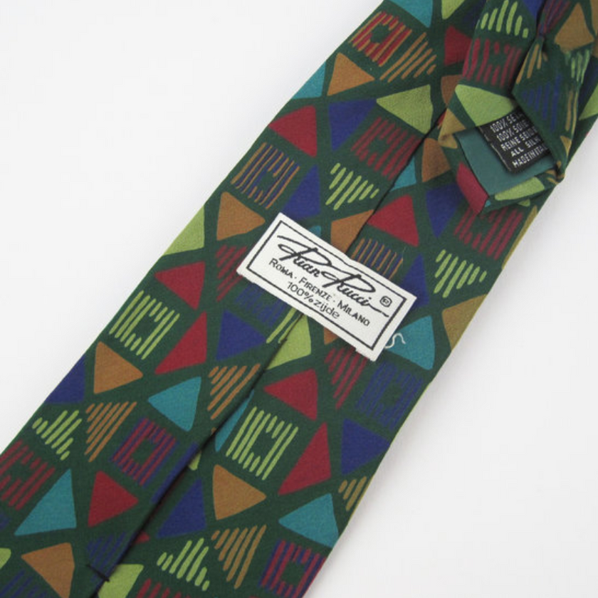 Vintage zijden stropdas